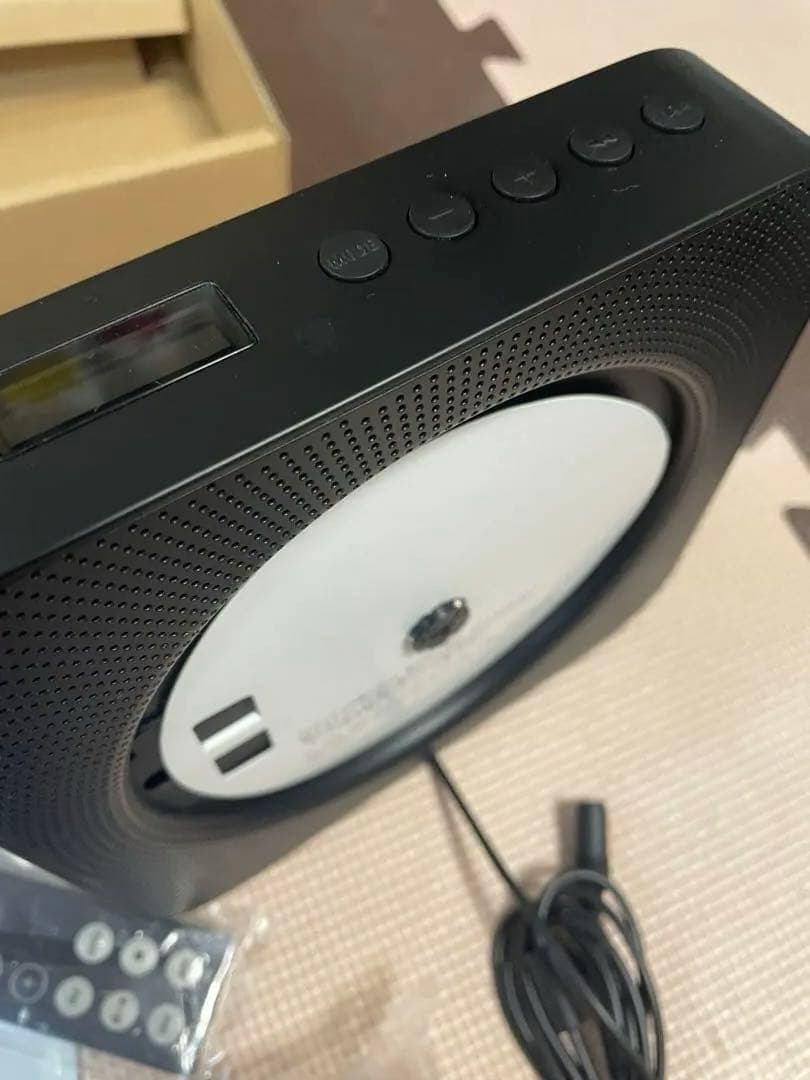お*む様 逸品銘品　無印良品　廃番　壁掛式CDプレーヤー黒・ブラック　訳あり