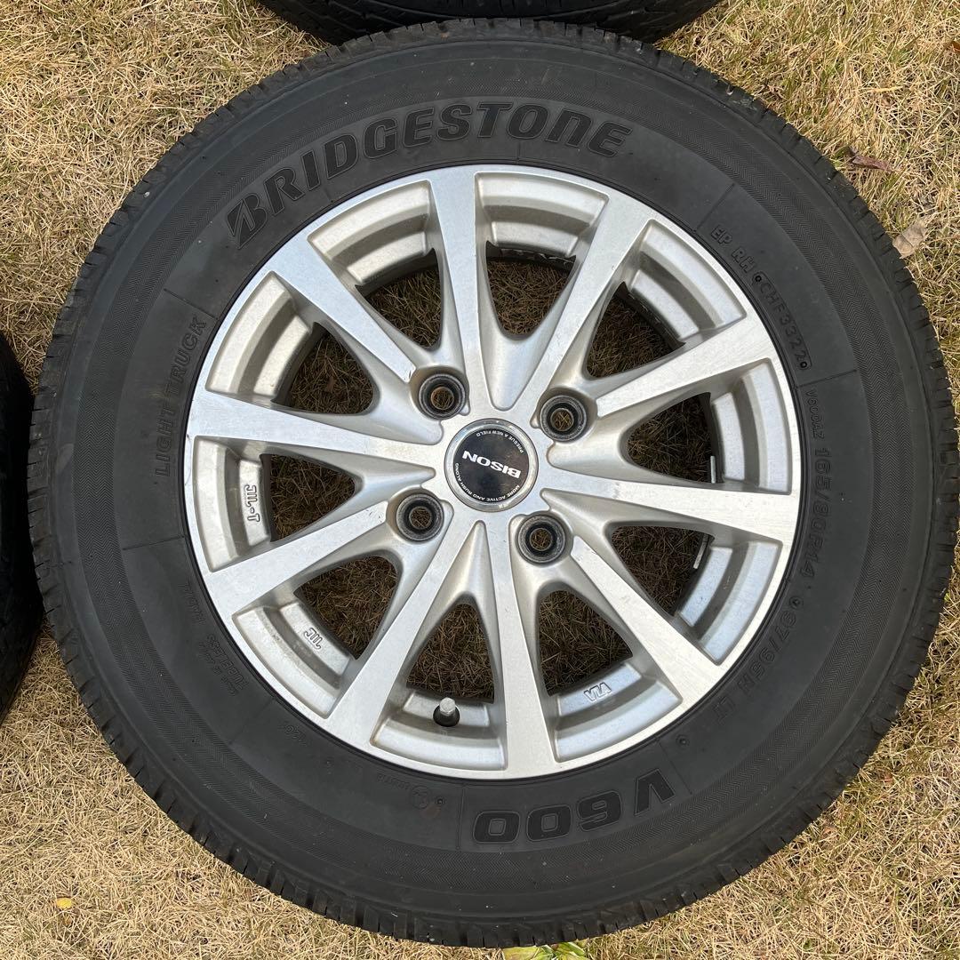 中古　ブリヂストン nv200 14インチ ホイールセット 165/80/r14