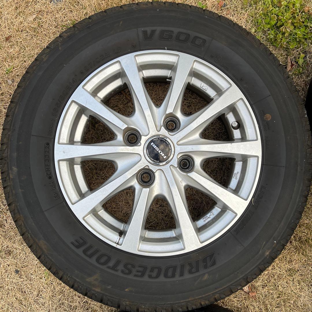 中古　ブリヂストン nv200 14インチ ホイールセット 165/80/r14