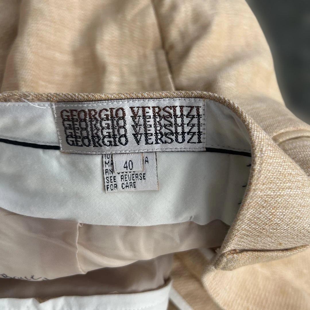 デカ履き 40×32 90s IO ツータックリネンスラックス