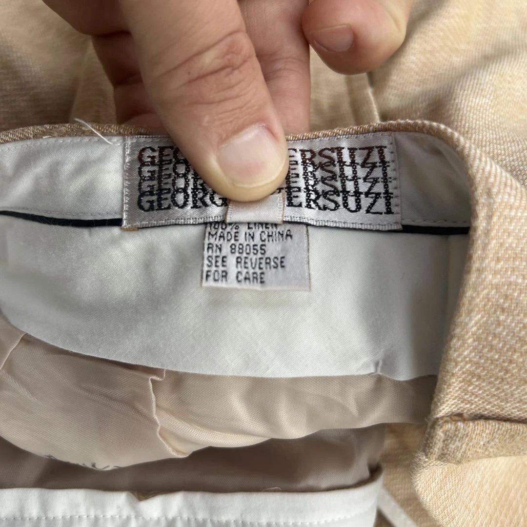 デカ履き 40×32 90s IO ツータックリネンスラックス