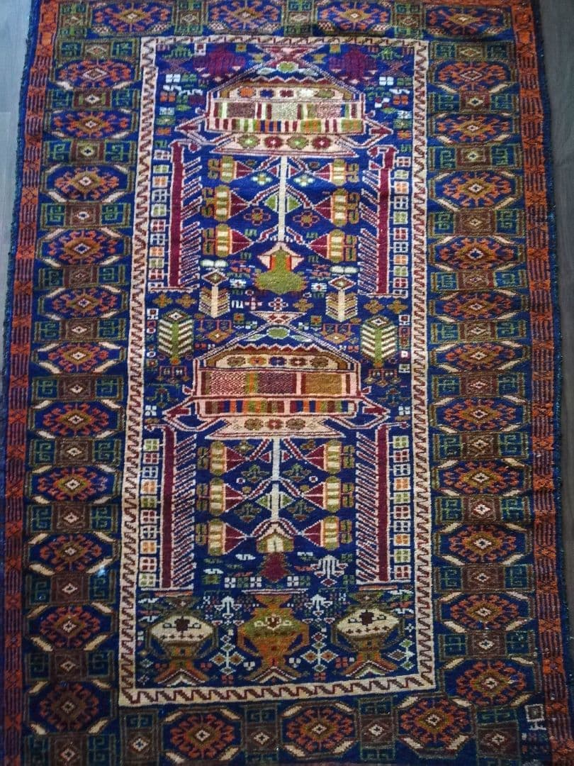 極美品♪バルーチ族のヴィンテージターキッシュラグ　アフガニスタン　ペルシャ絨緞