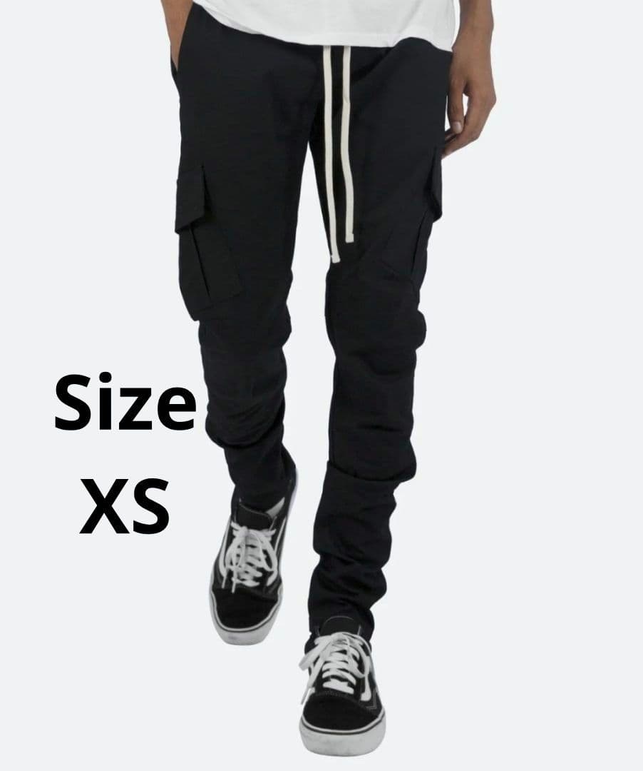 パンツ mnml ZIP CARGO DRAWCORD PANTS / BLACK6