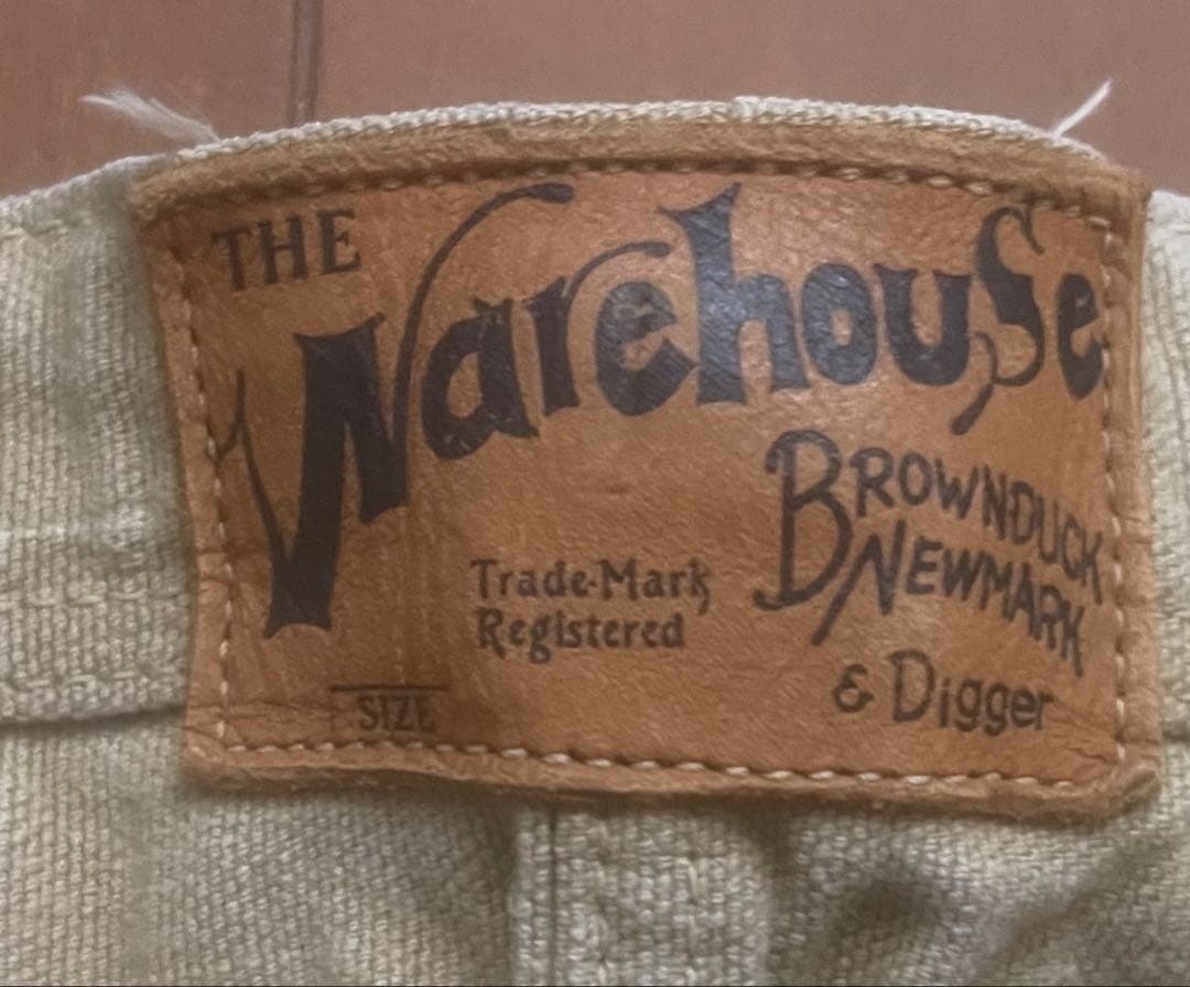 WAREHOUSE Brownduck Digger ダック地 シンチバック36