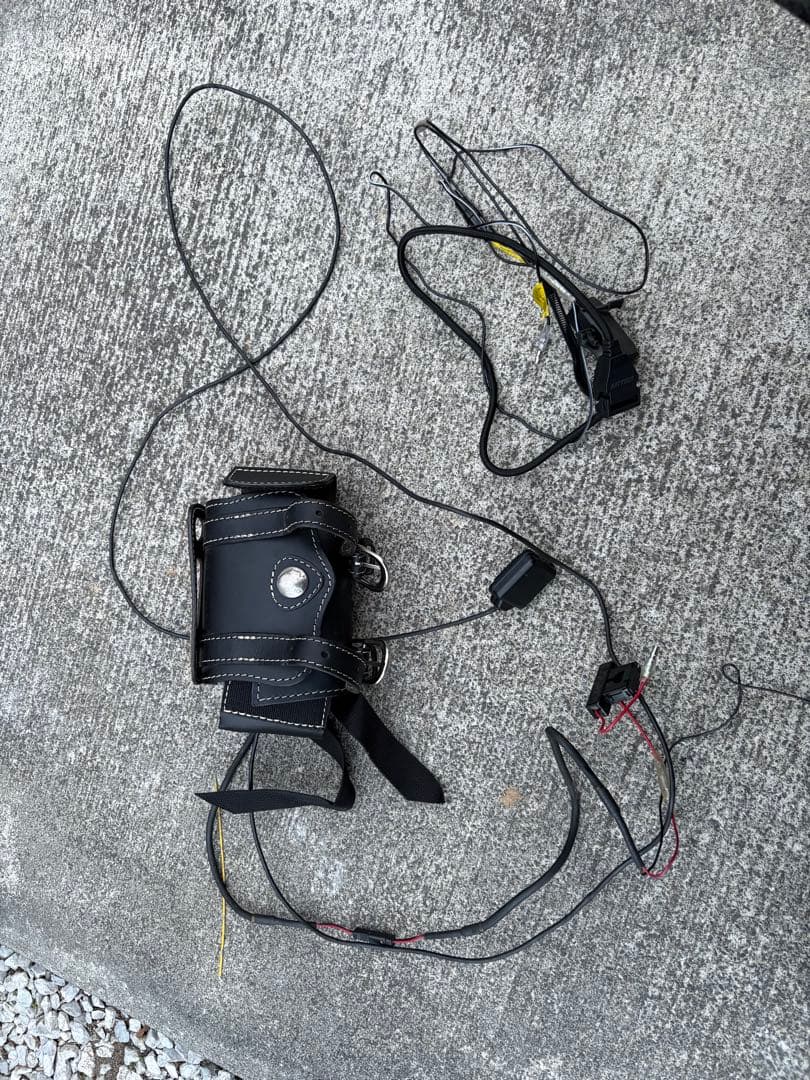 BE-51 2セットアップ済 動作確認　バイク用ETC デグナー　レザーポーチ