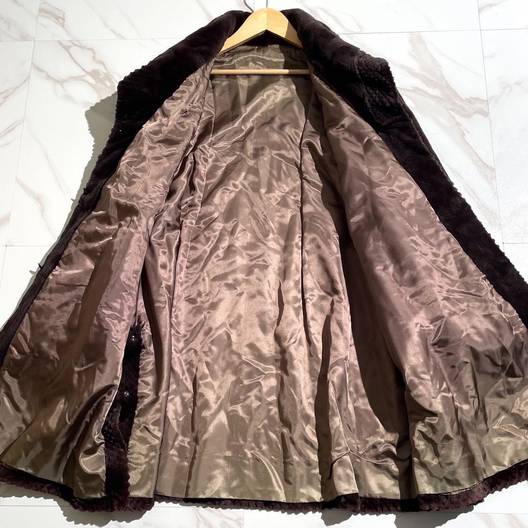 美品✨ グラマミンク シェアード ロングコート ロールアップスリーブ サイズF