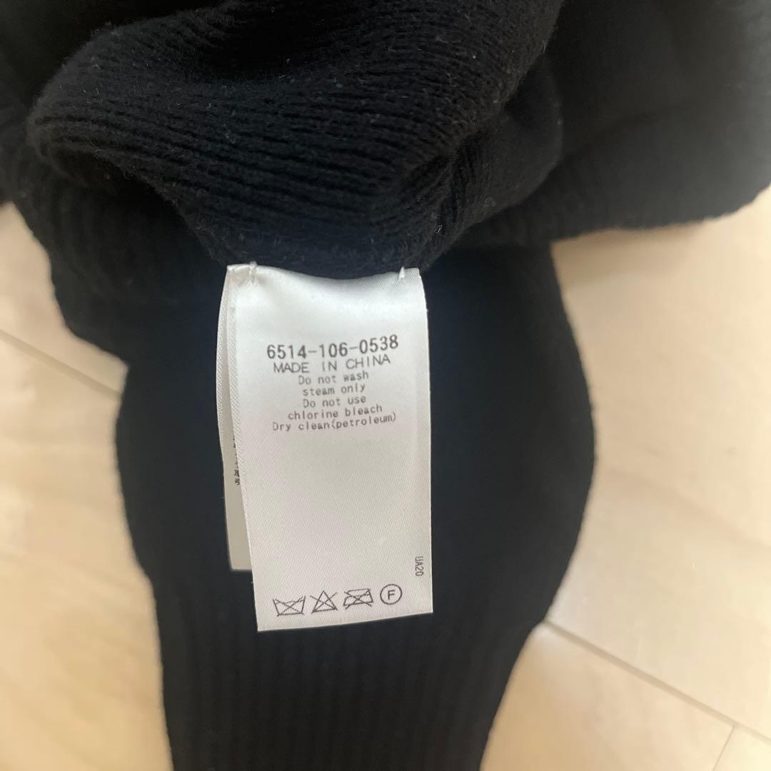 Drawer ドゥロワー　ウール カシミヤ ニット ジョガーパンツ　ブラック