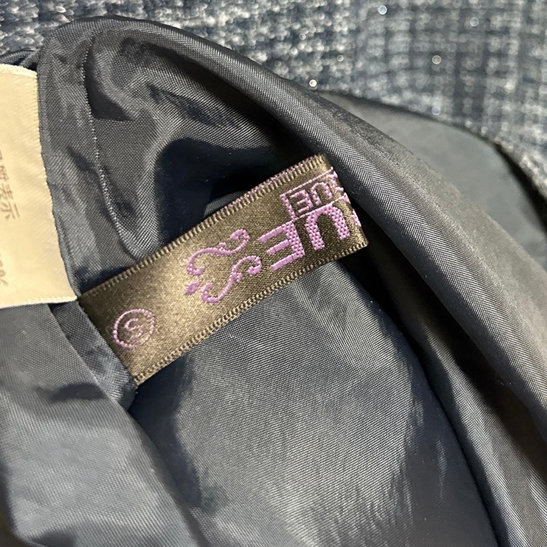 ボウタイリボン♡ミックスツイードコンビワンピース