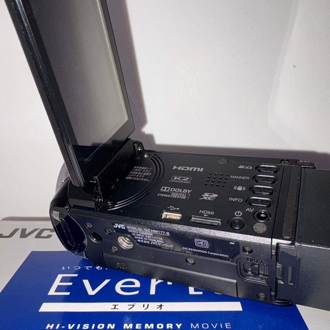 JVC ハンディビデオカメラ GZ-HM177-B 美品