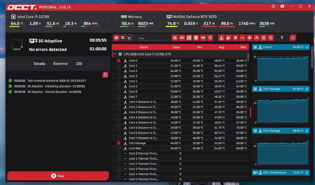 極美品 水槽型ゲーミングPC i7 RTX3070 安定動作 SignalRGB