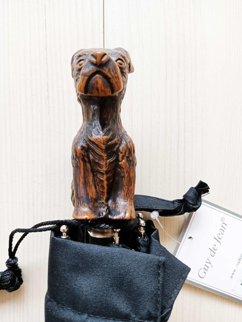 Guy de jean 折畳み傘 雨/日兼用：スコッティ（ブラック）