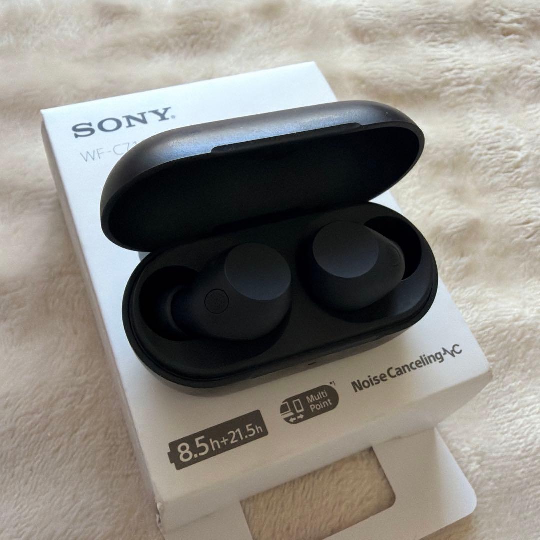 SONY WF-C710N ワイヤレスイヤホン ブラック | 美品 箱・付属品有