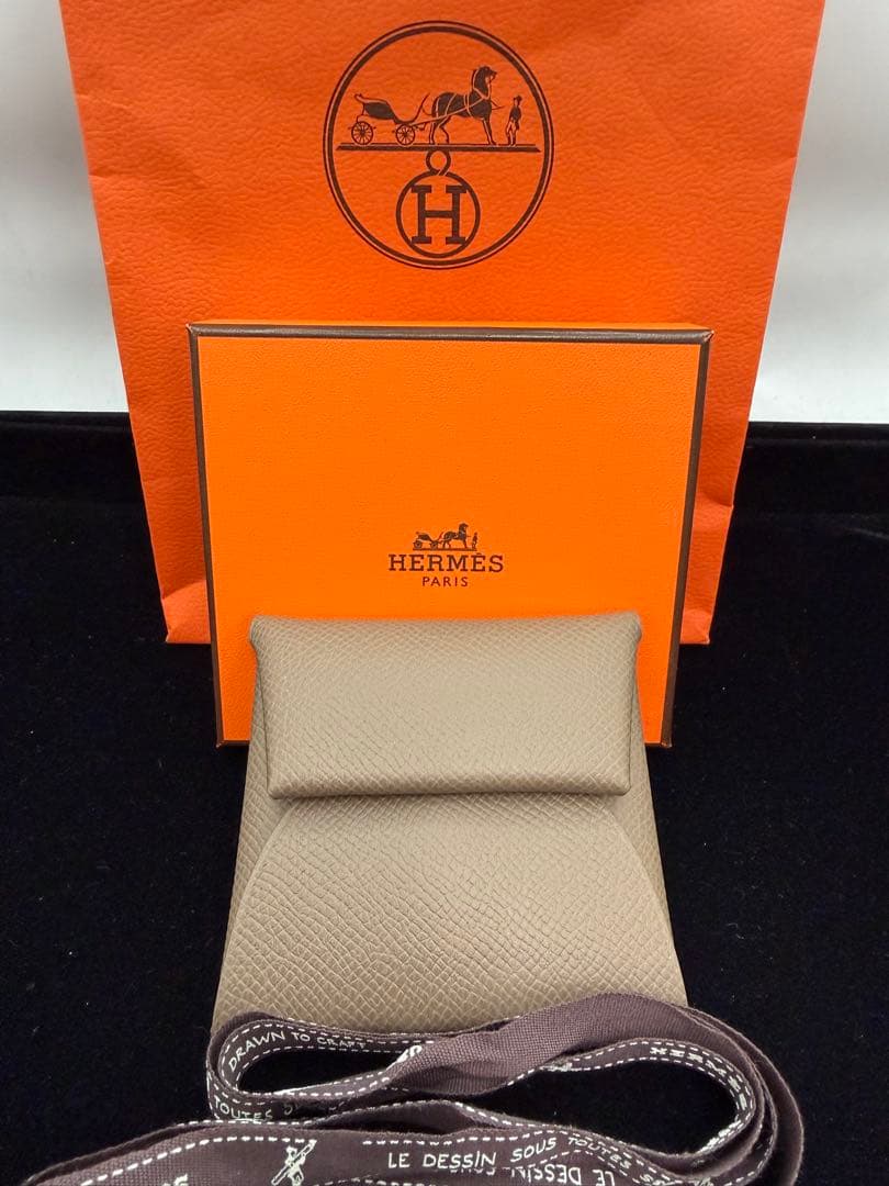新品未使用！HERMESエルメス　バスティア　エトゥープ　W刻印