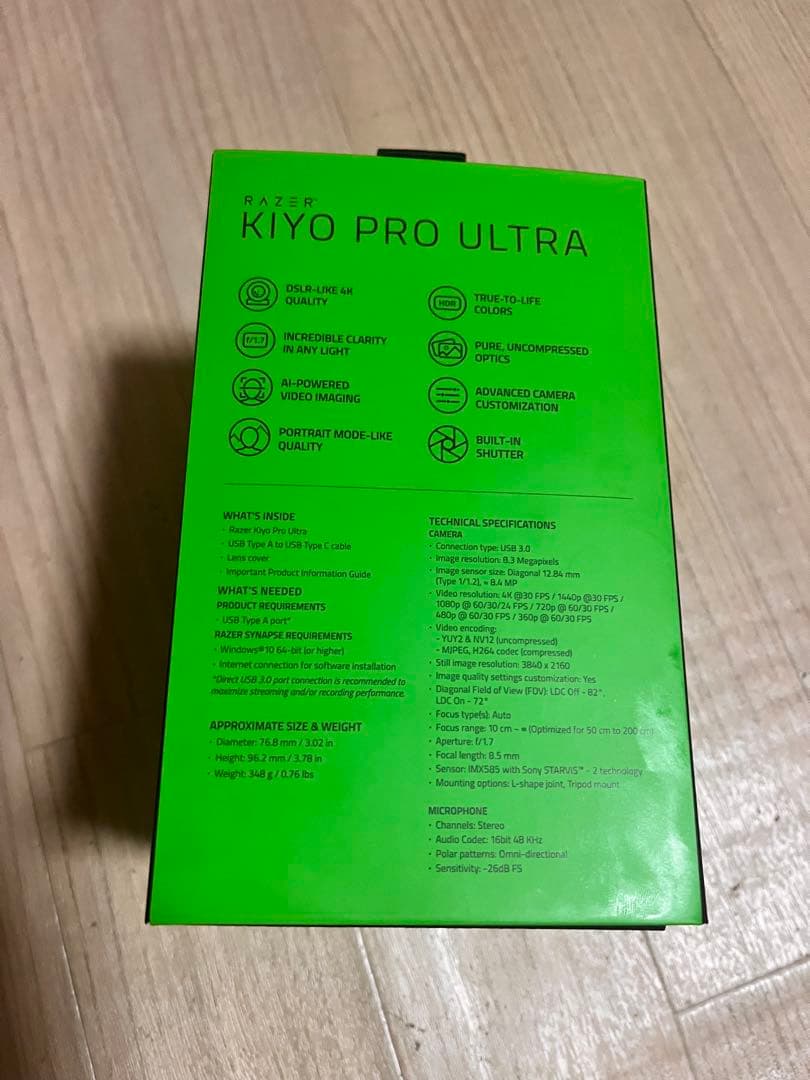 未開封品Razer Kiyo Pro Ultra 4Kウェブカメラ