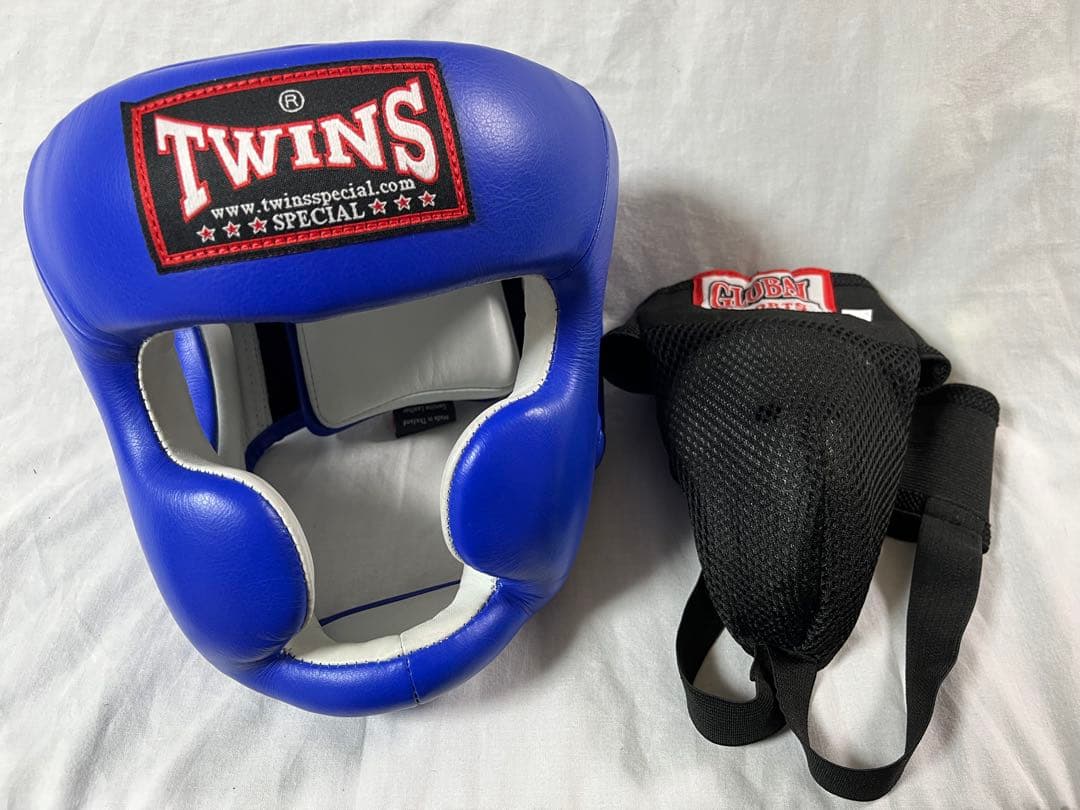 【未使用品】イヤーガードSサイズ ヘッドギア ツインズ　金的サポーター　セット