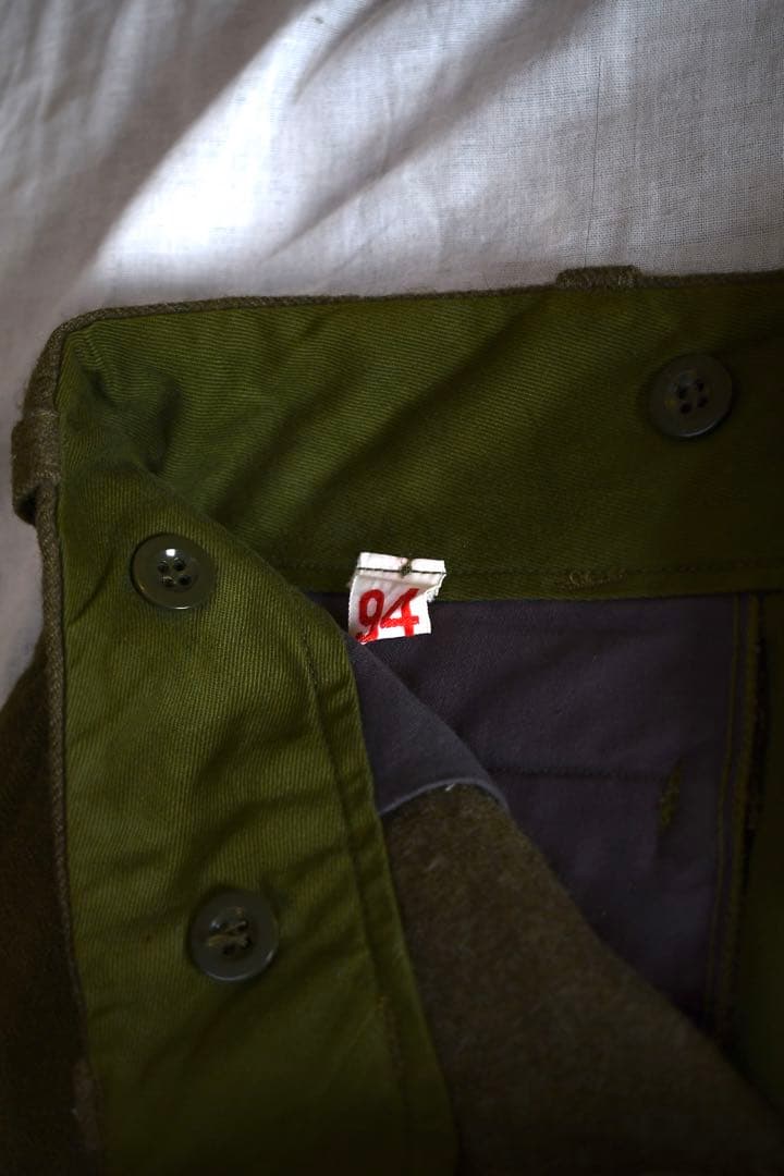 Us vintage ウールパンツ military 60s french