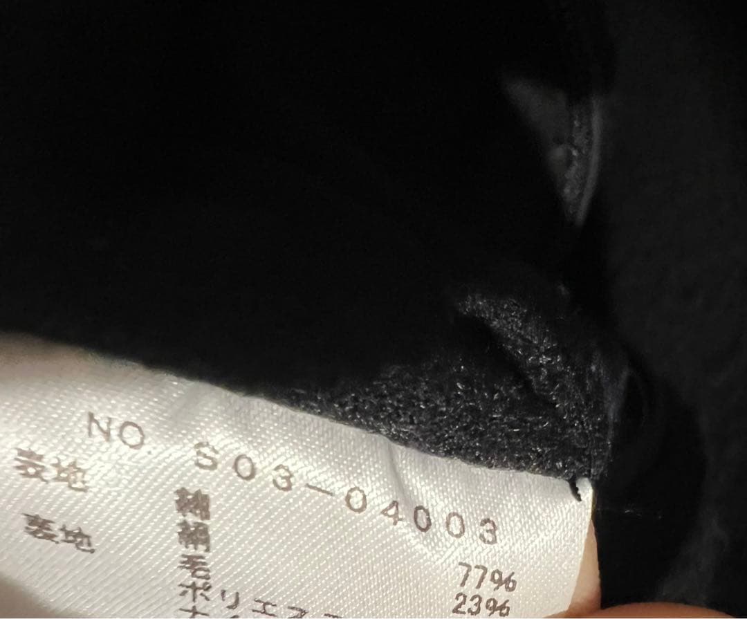 yosh1 COMOLI コットンシルクフーデッドコート navy