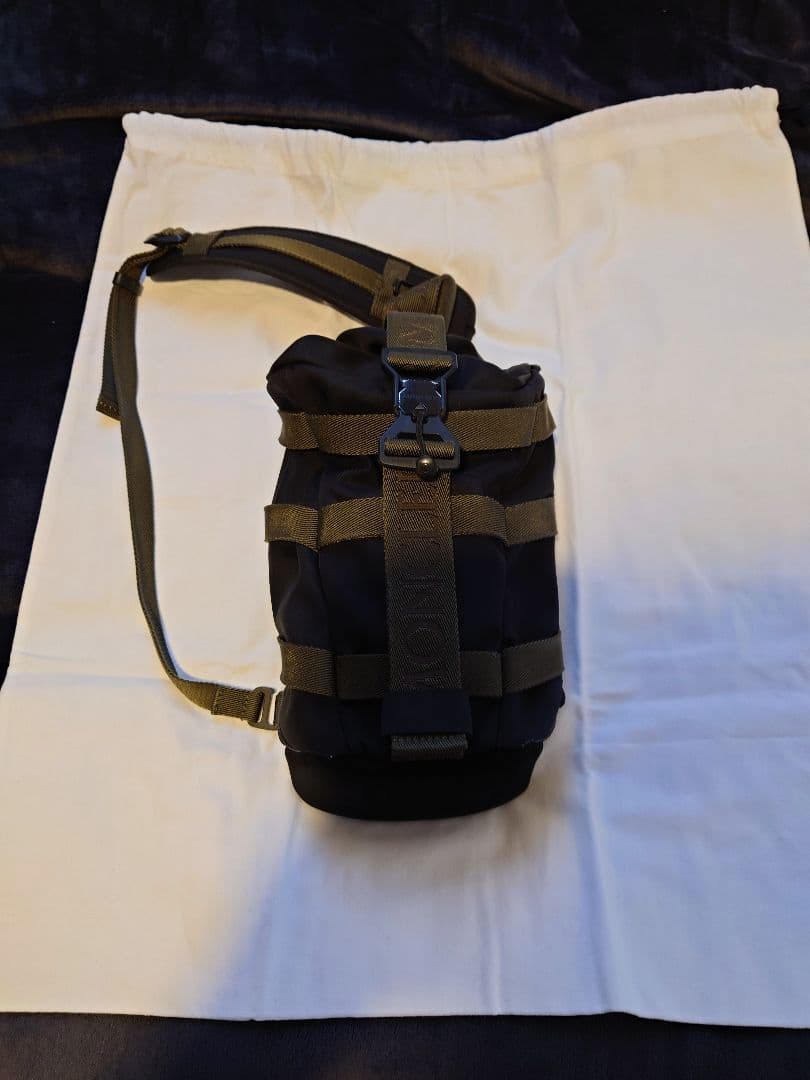 カ*司様 カーキ/ブラックミリタリースタイルショルダーバッグ