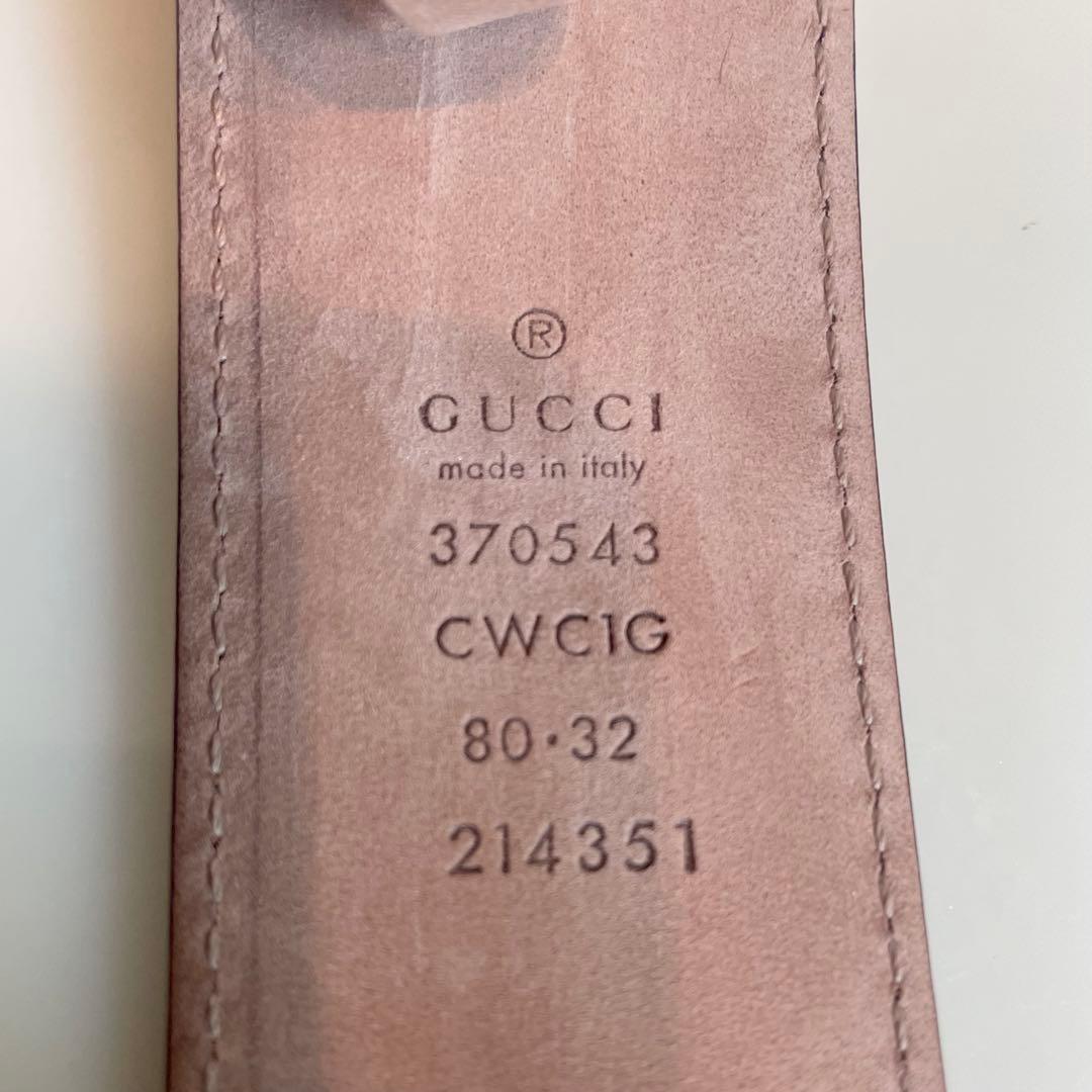 GUCCI レッド ベルト 約75-85cm
