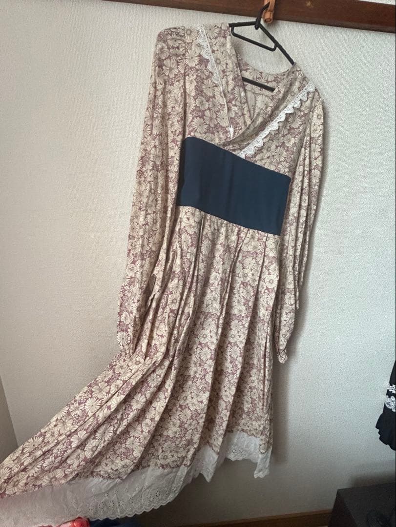 和ロリ 大和撫子ワンピース&ヘッドドレス2点セット メルヘンロマンティカ