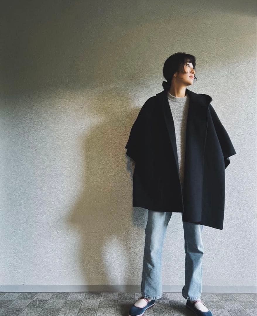 nala wool cape coat ナラ ウール ケープ コート