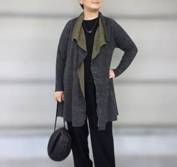 ヨーガンレール　24年秋　未使用　\"ハーブ\" ロングカーディガン　ババグーリ