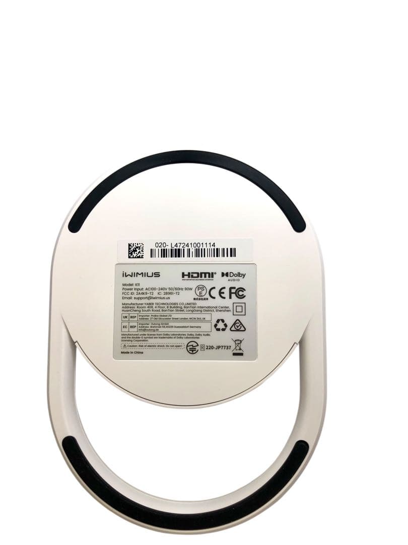 【開封済み・未使用】iWiMiUS　プロジェクター　K11　Dolbyオーディオ