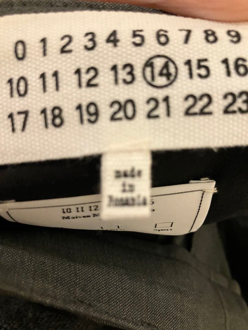 マルジェラ ドローコード　スラックス　44 グレー　マルタンマルジェラ