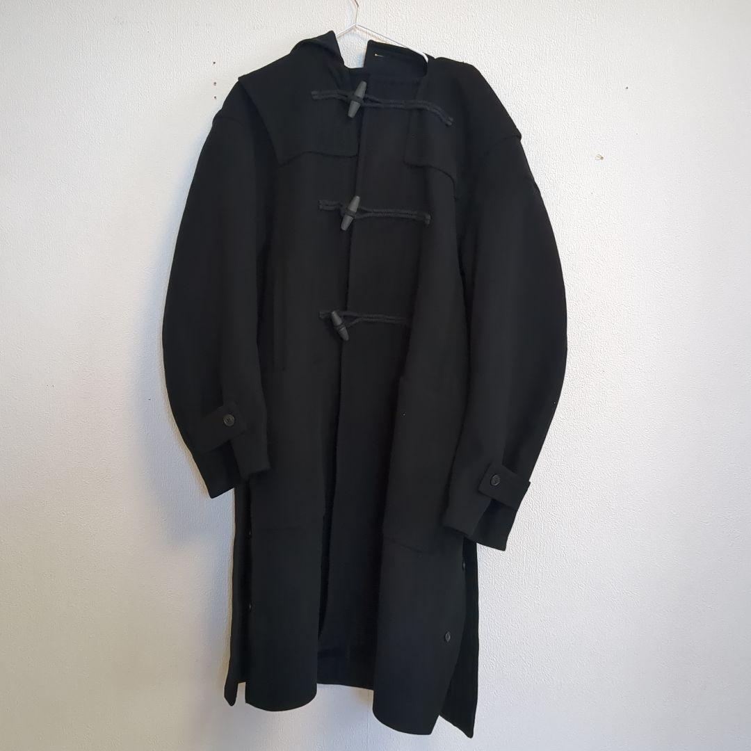 ユニクロ +J ウール ダッフルコート オーバーサイズ ブラック L