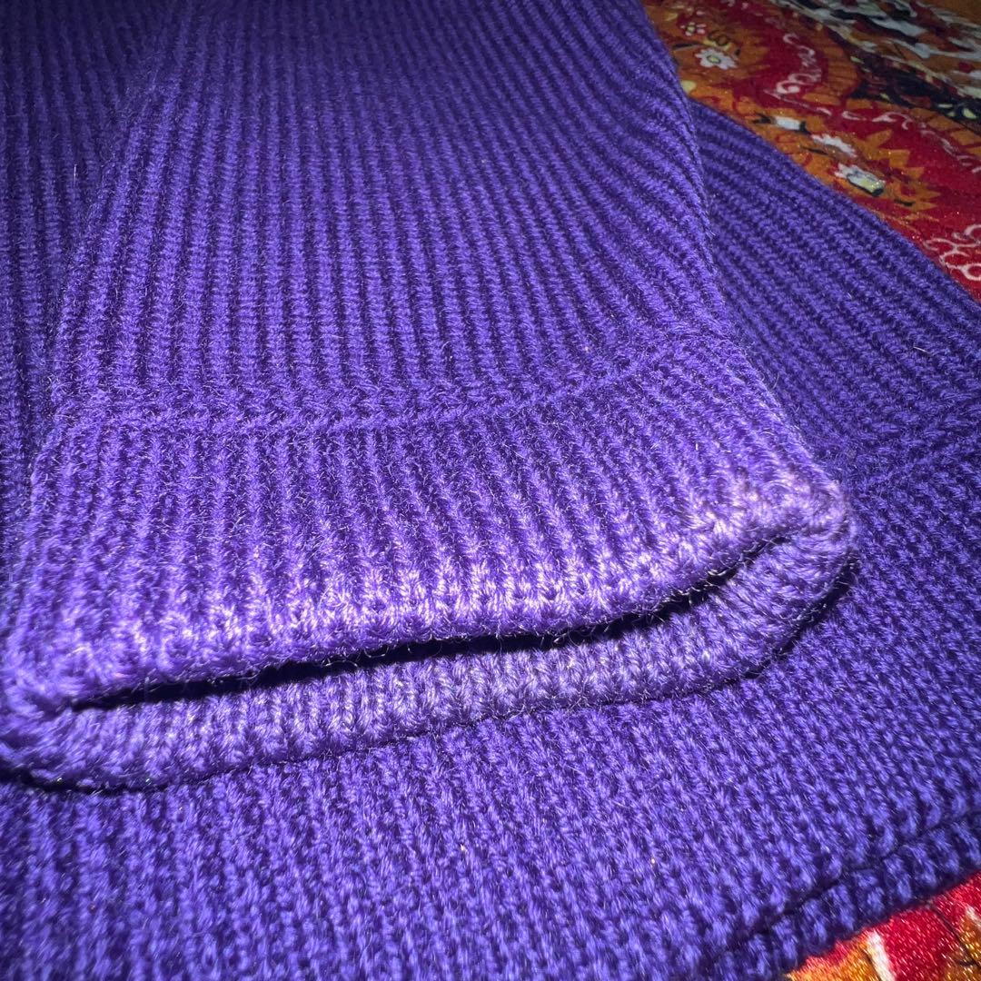 wool100％ 90's Patagonia 紫色 リブ編み セーター
