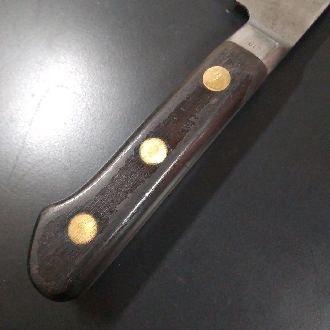 中古再生品ミソノスウェーデン鋼特製鍛造スライサー包丁230mm