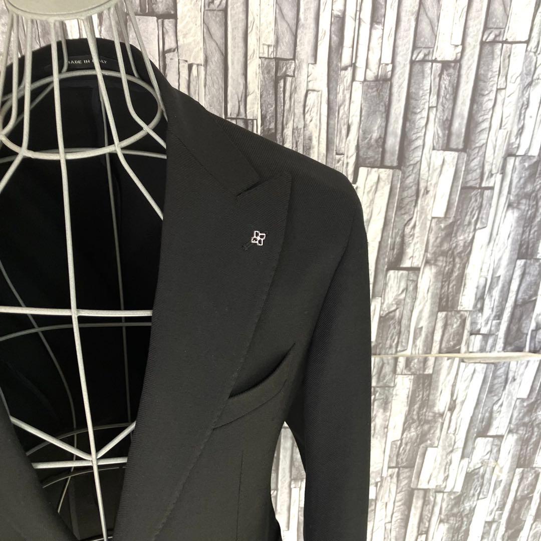 TAGLIATOREタリアトーレジャケット・DERRICK・黒ピークドラペル52