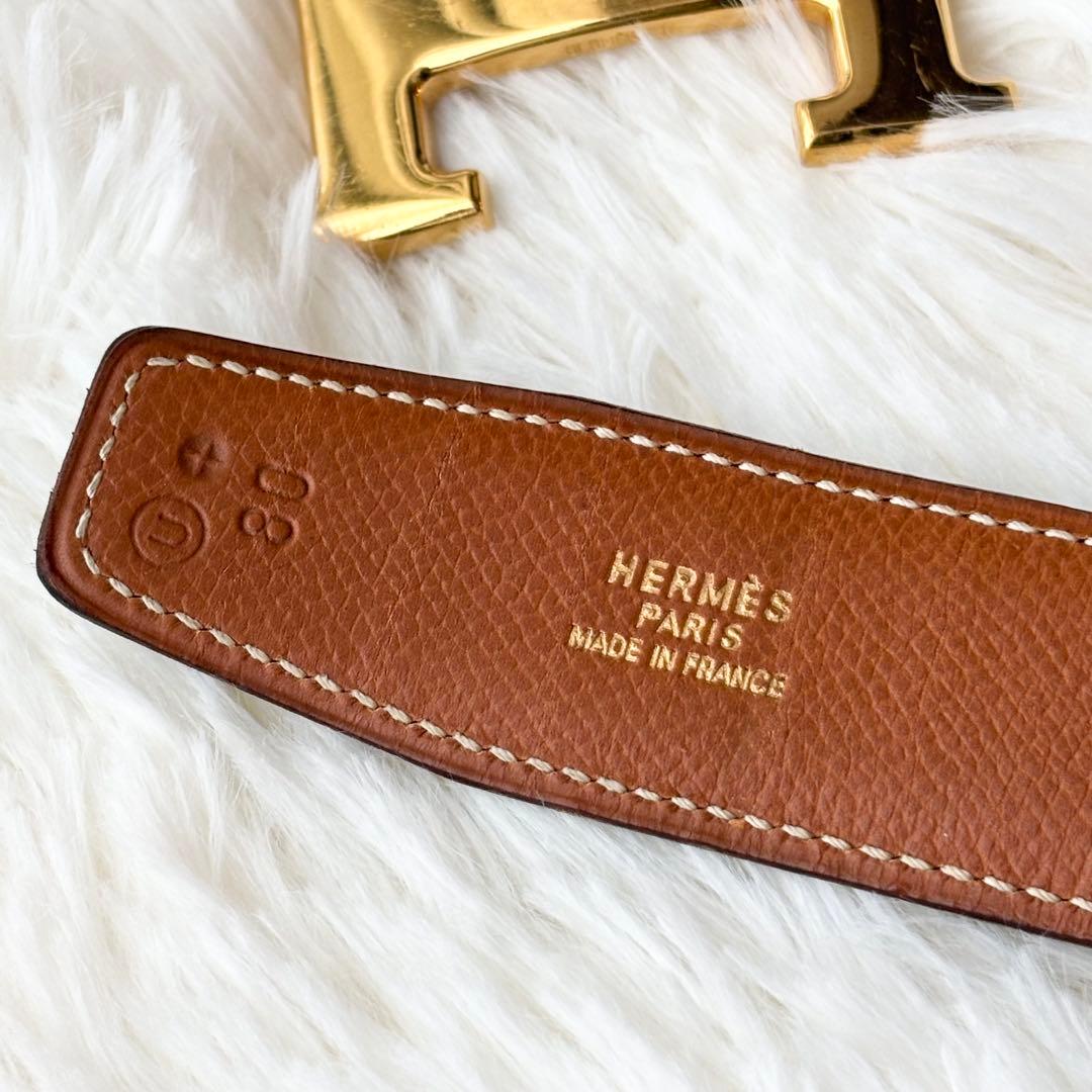 美品✨エルメス Vintage 91's コンスタンス Hベルト リバーシブル
