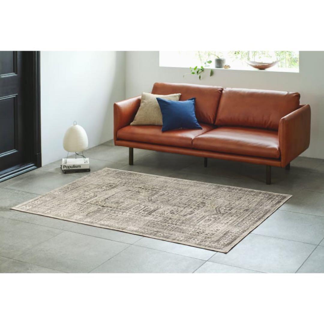 みるみる unicoラグ　NEVELネヴェル ベージュ 120×180cm