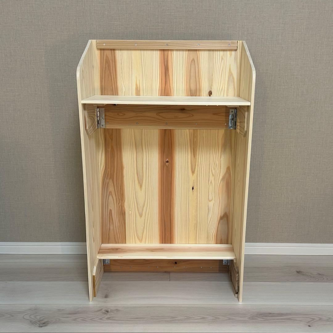 【derby】杉無垢材を使ったかわいいレジカウンター 折り畳み式