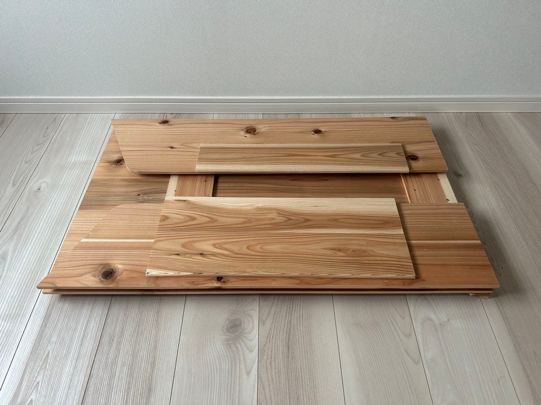 【derby】杉無垢材を使ったかわいいレジカウンター 折り畳み式