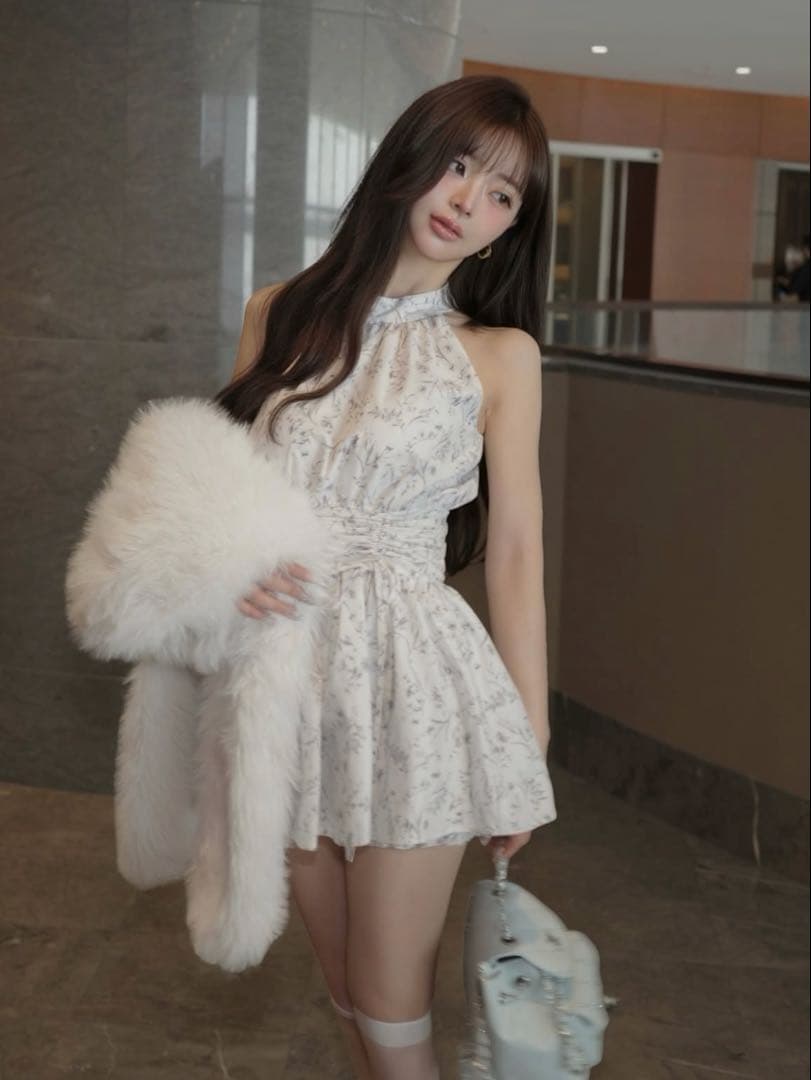 新品・未開封♡Darich♡アメスリギャザーフレアミニワンピース　(Free)