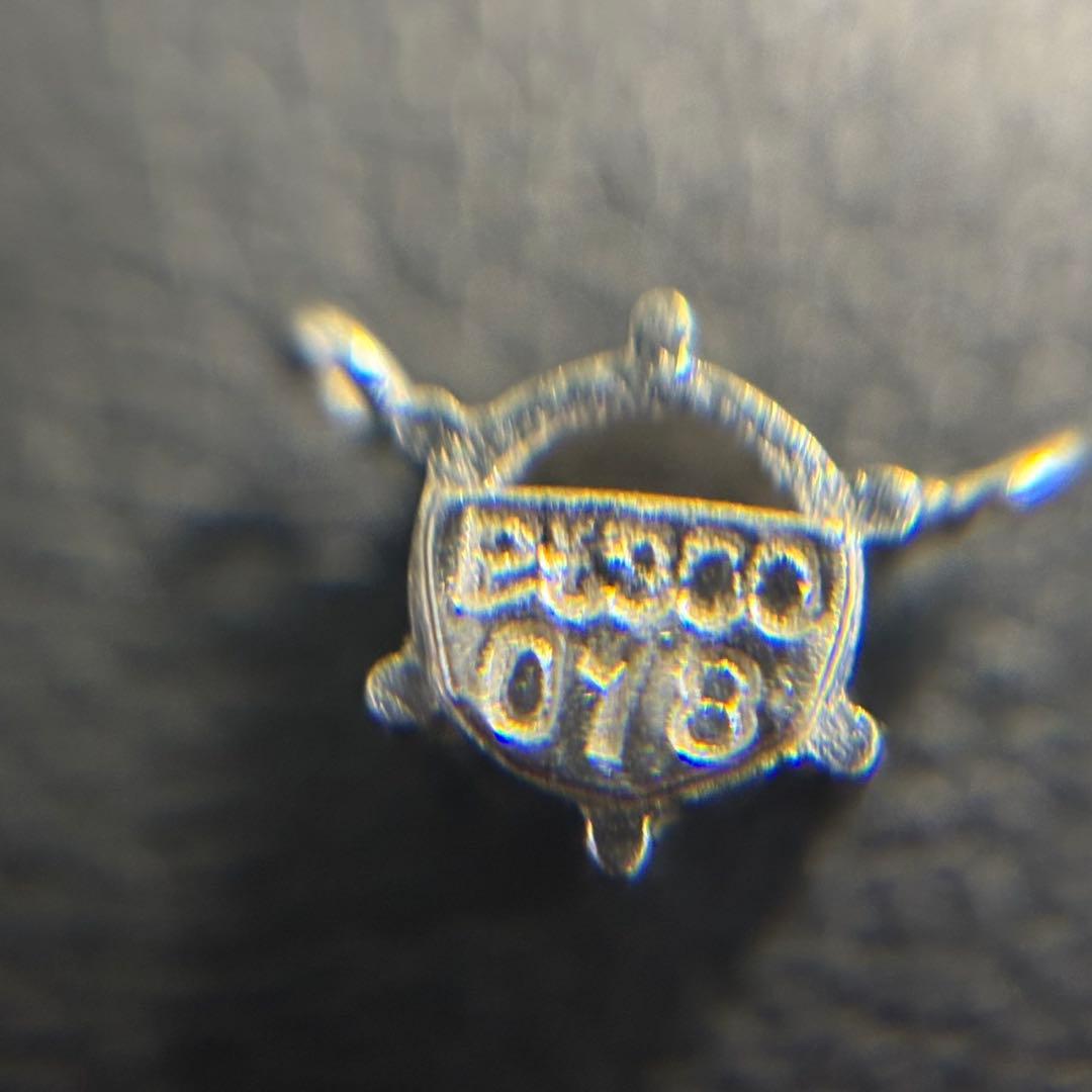 【天然ダイヤ】pt900 ネックレストップ 一粒ダイヤ0.18ct 0.38g