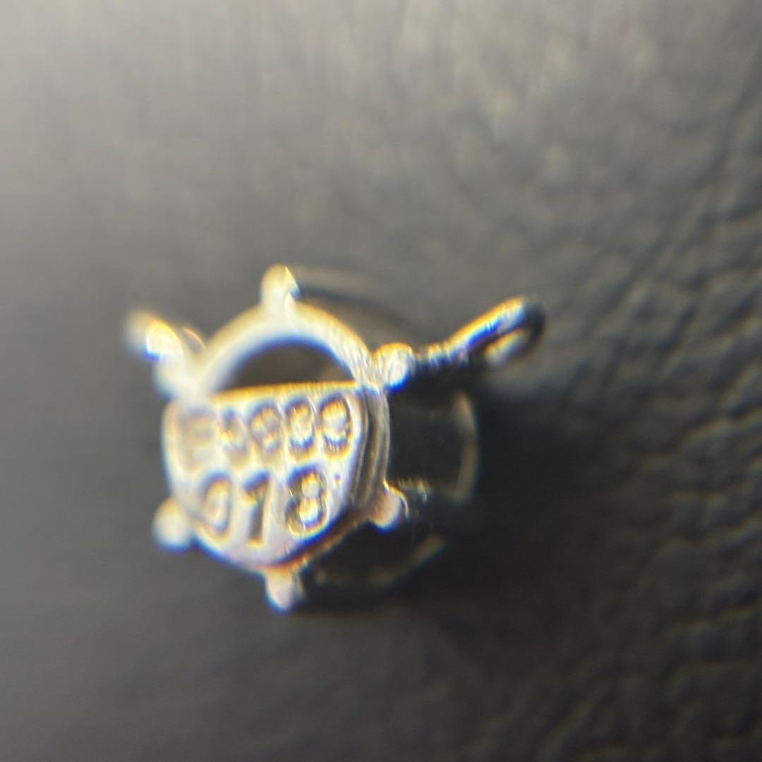 【天然ダイヤ】pt900 ネックレストップ 一粒ダイヤ0.18ct 0.38g