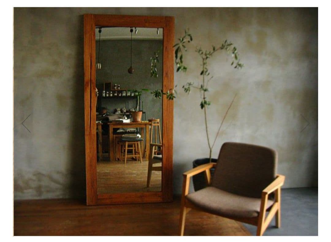 レオママ専用　a. depeche オールドチークミラー L