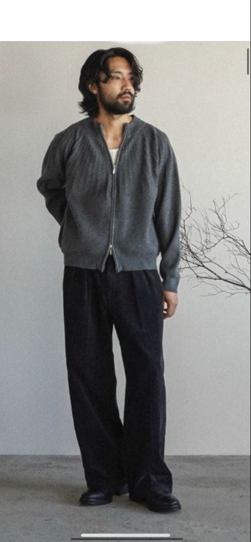 AGED CORDUROY TROUSERS shiun Sサイズ