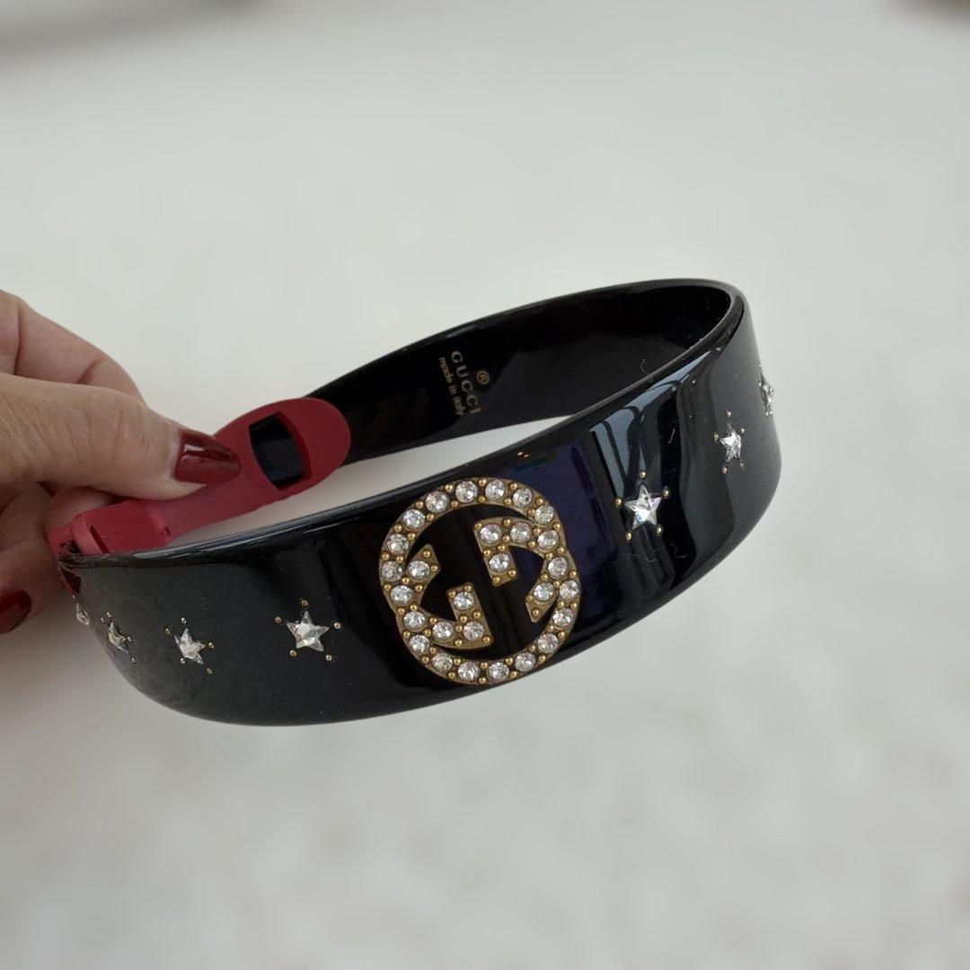 GUCCI ストーン付きカチューシャ