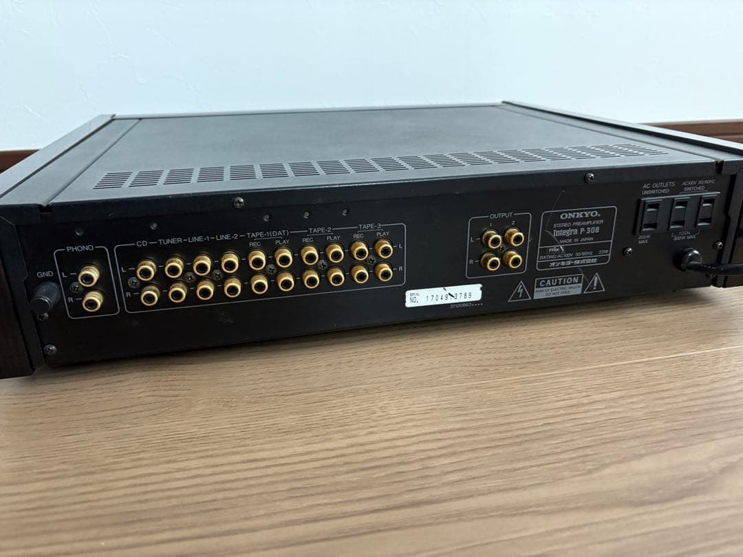 ONKYO Integra P-308 ステレオプリアンプ 動作確認済