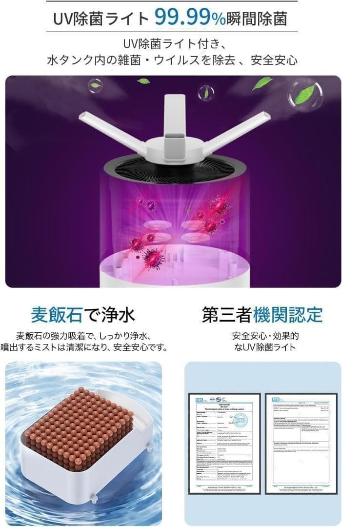 大特価⭐️加湿器 大容量 業務用28L 360°UV除菌マイナスイオン　リモコン