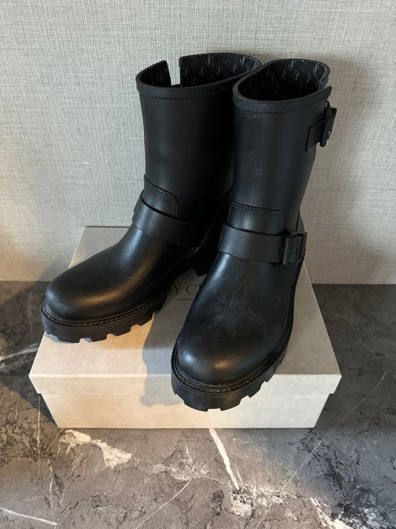 コアラジミーチュウJimmy Choo YEAL FLAT ブラック38