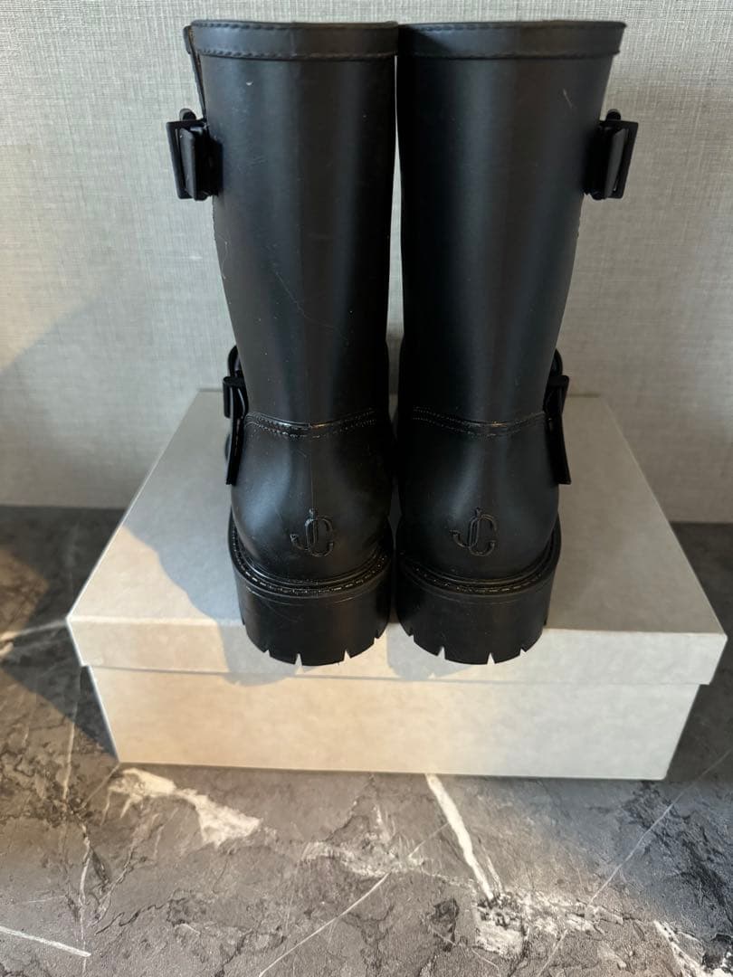 コアラジミーチュウJimmy Choo YEAL FLAT ブラック38