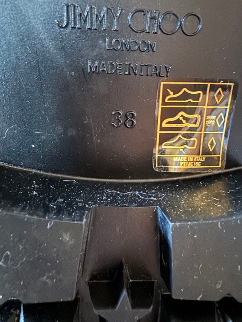 コアラジミーチュウJimmy Choo YEAL FLAT ブラック38