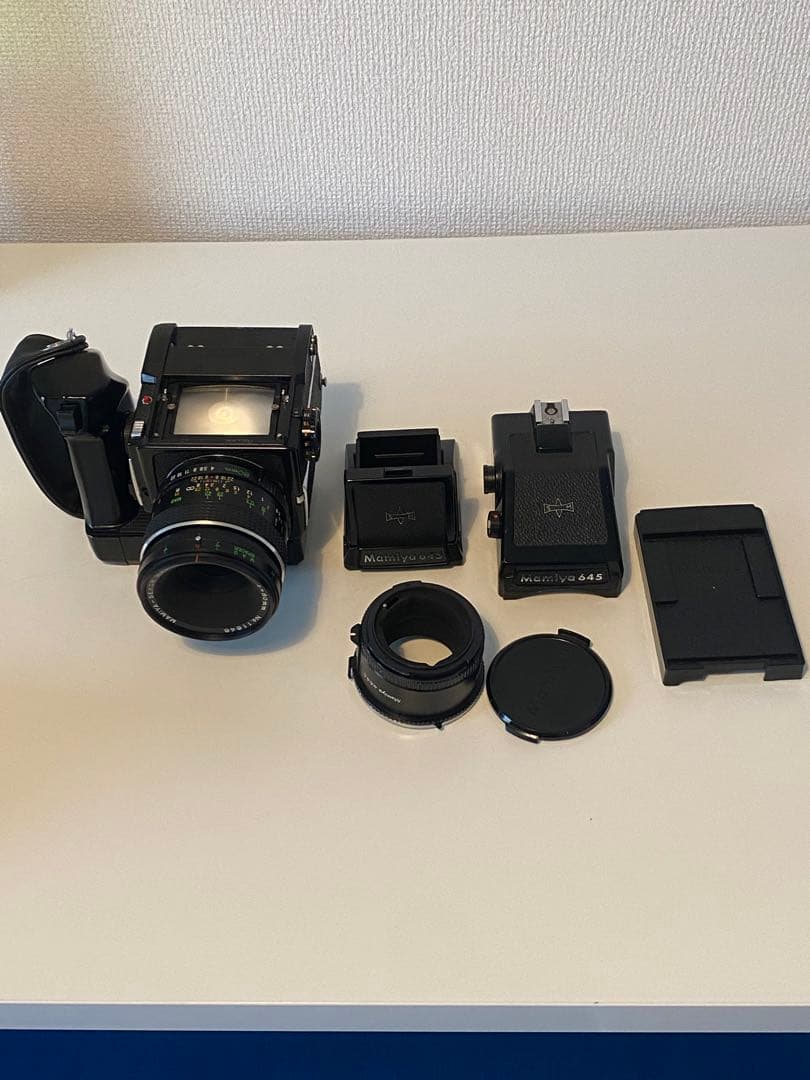 美品 MAMIYA M645 1000S レンズセット電動巻き上げグリップ付き