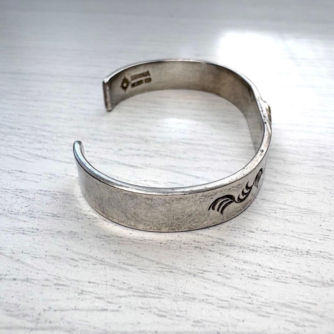 ARIZONA FREEDOM K18 太陽神 唐草 シルバーバングル 10mm