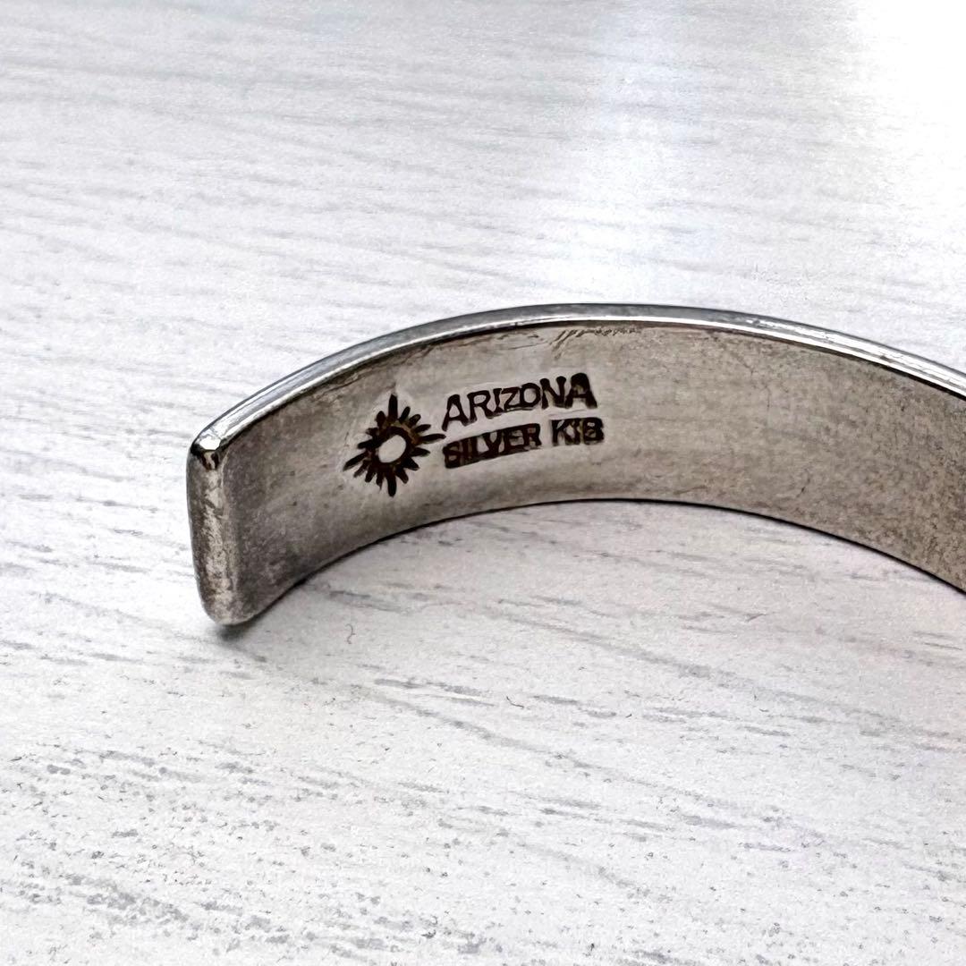 ARIZONA FREEDOM K18 太陽神 唐草 シルバーバングル 10mm